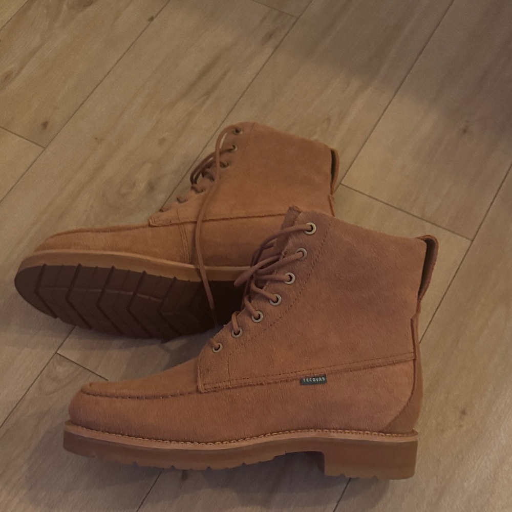 Tecovas Men's Suede Lace-Up Boots in Tan